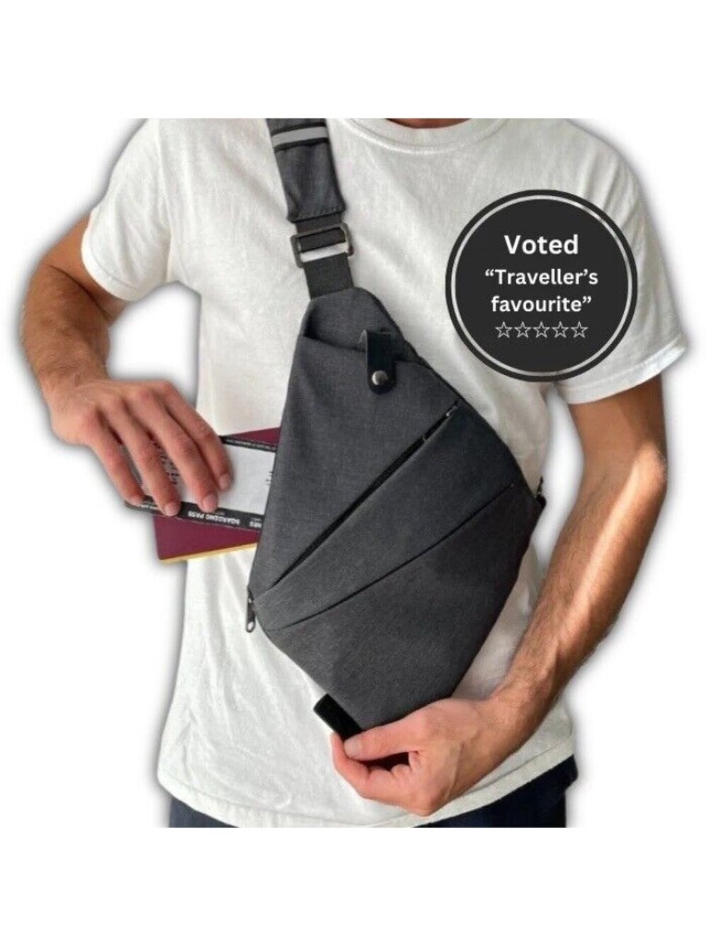 Wander Plus Anti Theft Bag Crossbody Multi-pocket Travel Purse Protection NEW